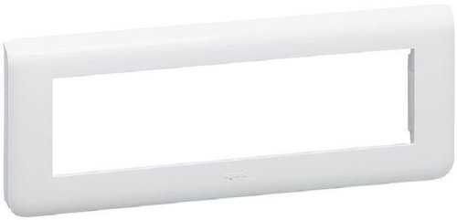 Рамка горизонтальная Legrand Mosaic 8 мод. белый фото Рамка горизонтальная Legrand Mosaic 8 мод. белый картинка